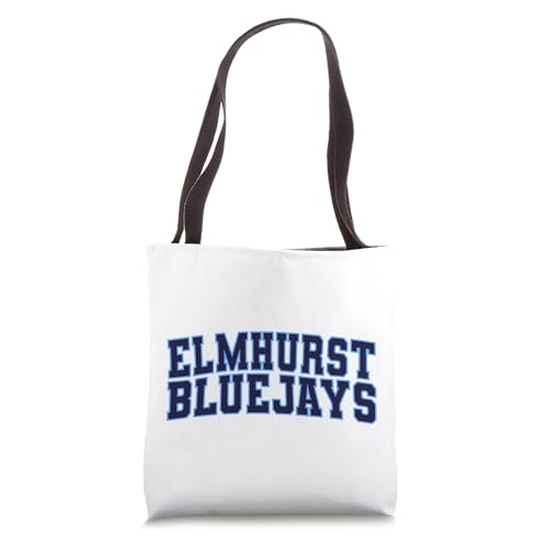Bolso tote premium universitario Elmhurst University Bluejays miniatura 1