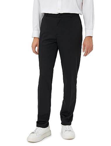 Koton Slim Fit Pocket Detail Buttoned Classic Trousers Short pour Hommes 999 Black