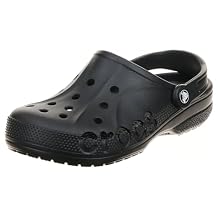 Crocs Unisex Mens Womens Baya Clogs Sandals Beach Summer Slip On Shoes - Black - M5/W7