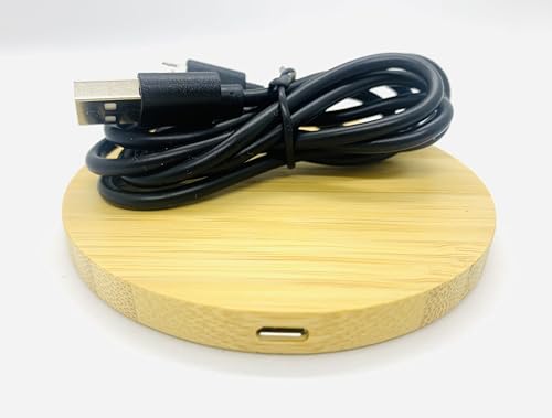 Generic Bamboo Wireless Phone Charger, Natural