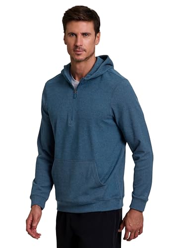 Avalanche Men's Hoodie, Lightweight Corduroy 1/4 Zip Sweatshirt for Men Partial Zip Long Sleeve Top for Hiking with Pocket3