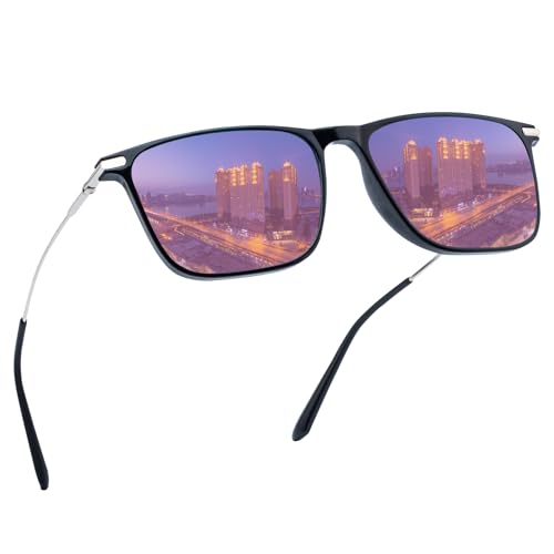 Image of Professional Red /Green Color Blind Glasses for men, Titanium alloy Frame, Lightweight, Black,Indoor /Outdoor use