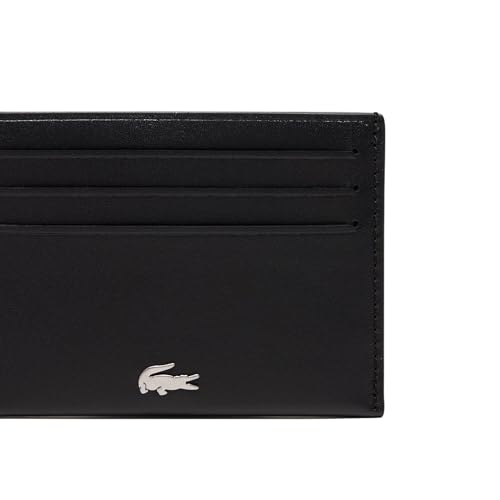 Lacoste Men's FG Card Holder and Keychain Gift Set, Black/Oseille Green, One Size2