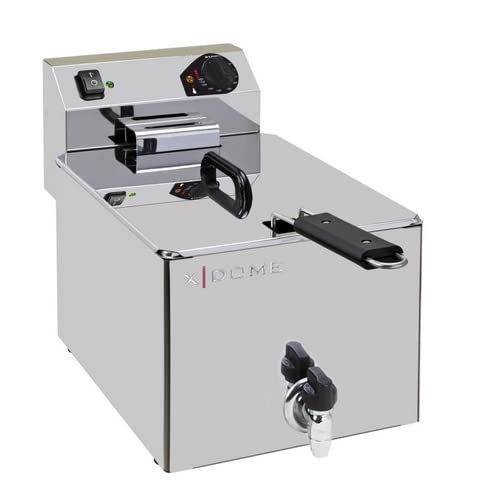 Freidora de aceite para bar, profesional en hostelería, capacidad 8 litros 3500 watios Cover