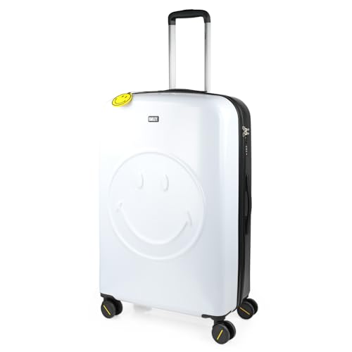 Smiley Originals - Valise Moyenne - Valise Rigide. Valise a Roulette. Valise Soute Avion - Valise De Voyage Résistante en Polycarbonate - Valise Ultra...