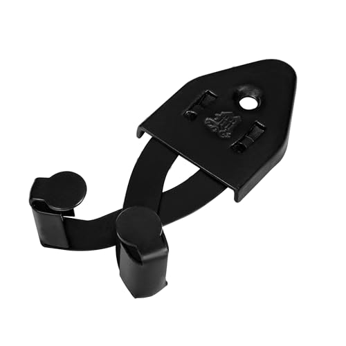 Mythrojan Metal Single Sword Wall Mounts Vertical Sword Mount Display Wall Hanger Adjustable Multifunctional Mount Wall Decor Rack for Axe, Knives - Black, Large