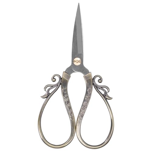 European Style Scissor, Stainless Steel Comfortable Needlework Clipper Craft Shear for Sewing Dressmaker Art Work Everyday Use