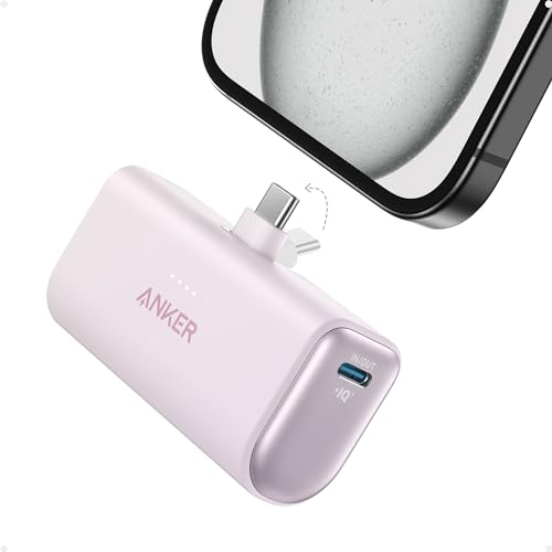 Anker Nano Power Bank,5,000mAh Portable Charger, Built-in USB-C Connector - image 1