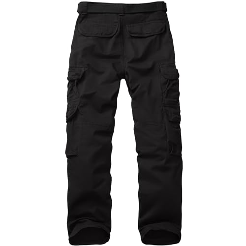 Men's Cargo Pants Cotton Ripstop Hiking Work Pants Comfort Casual Outdoor Pants with Multi Pockets2