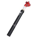 LQKYWNA Tija Sillín con Suspensión para Bicicleta,6 mm Tija Sillín Telescopica Aluminio Poste del Asiento del Amortiguador para Bicicletas de Ciudad y MTB Bicicletas