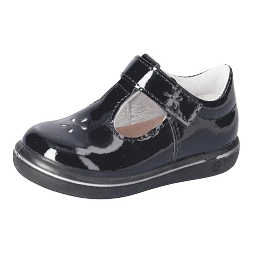 RICOSTA Winona Girl's Ballet Flats with Straps for Learning to Walk, Width: Medium, Loose