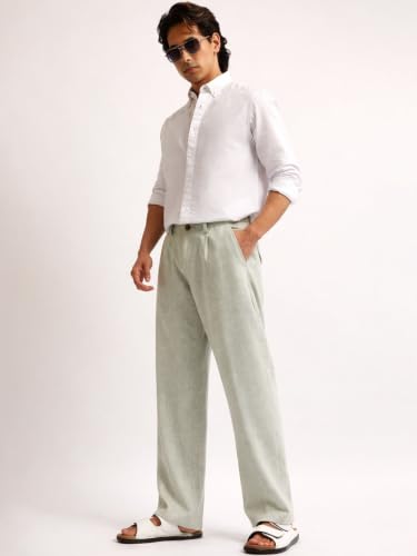 Image of Maniac Mens Gurkha Solid Cotton Trouser