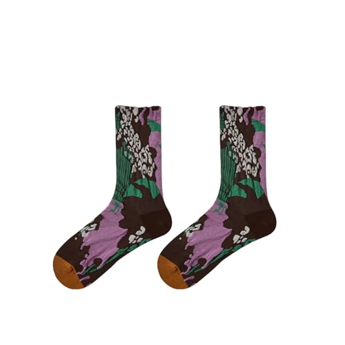 Gyios Socks Polka Dot Mid-tube Socks For Women Spring And Autumn Sweet And Cute Ruffled All-match Women's Socks-r8795 Begonia Hua Xin-average Code