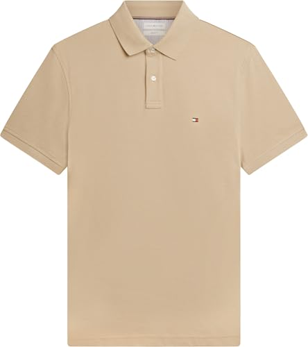 Tommy Hilfiger Herren Poloshirt Kurzarm 1985 Regular Fit, Beige (Batique Khaki), XS – Ansicht 5