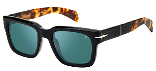 David Beckham DB 7100/S BLACK HAVANA/DARK GREEN 52/21/145 men Sunglasses