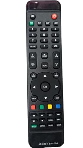 Image of BLACKSHEEP Compatible for Intex Tv Remote Original Replacement for Model 3201 3204 3214 3250 3253 3254 Television - Match Remote Control by Each Keys Perfectly.