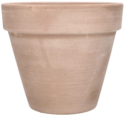 KOTARBAU® Terracotta Flower Pot Planter with Rim for Indoor and Gardens M, Garden, Mocha Diameter: 13 Cm - Image 4