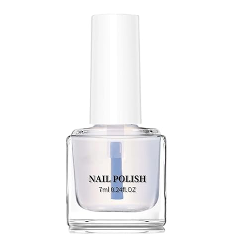 Esmalte De Uñas – Gel 2-en-1 Base & Top Coat | Esmalte Transparente A Base De Agua 7ml | Secado Rápido, Sin Curado | Barniz Transparente Duradero Protege Uñas Naturales | Acabado Brillante, Transpirab