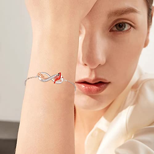 Palpitate Infinity Bracelet for Women 925 Sterling Silver Infinity Jewelry Gifts for Her Birthday Christmas2