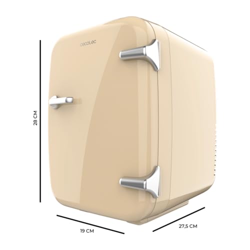 Cecotec Mini Nevera Bolero MiniCooling 4L Habana Cream, Funcionamiento 12V-220V, Compatible coche y caravanas, Función enfriamiento y calentamiento, Rango temperatura 5-65º, Transporte fácil - imagen 3