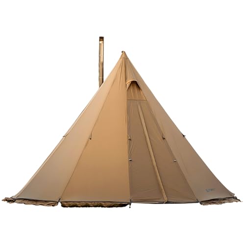 POMOLY Tipi Tent with Wood Stove for 2 Persons
