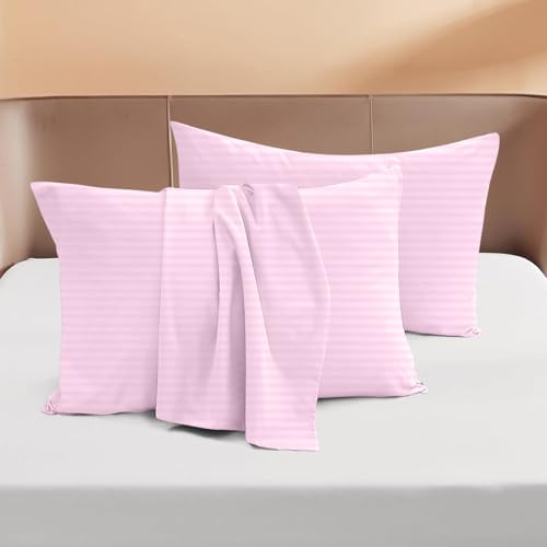 Luxury 550 Thread Count Egyptian Cotton Pillowcases – 2-Piece Set Envelope Closure, Toddler Size (12