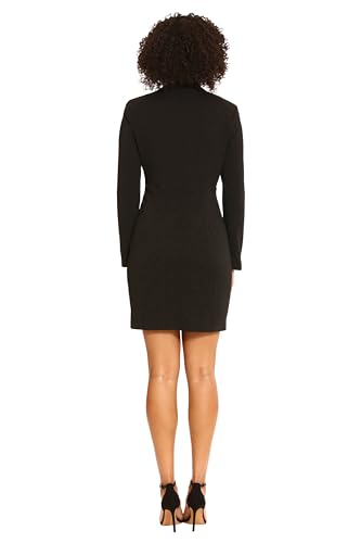 Maggy London Women's Long Sleeve Tuxedo Dress Wear to Work3