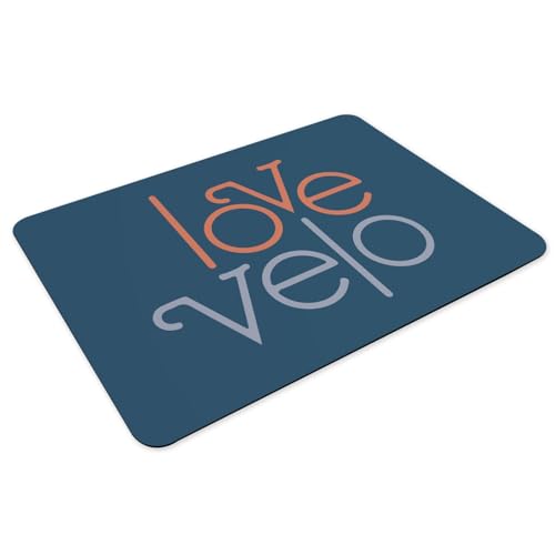 Tapis de table antidérapant bleu lavable pour passionné vélo