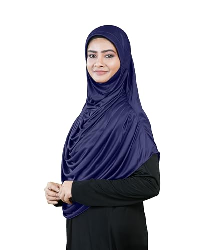 Image of Mehar Hijab Stretchable Frilled Hijab Scarf for Muslim Women | Soft Polyester Stylish Hijab for Women & Teenagers Faeezah Hijab