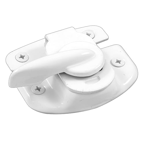 Prime-Line F 2618 Sash Lock, 1-3/4 and 1-1/2 In. Hole Centers, Fits Single/Double Hung Wood Windows...