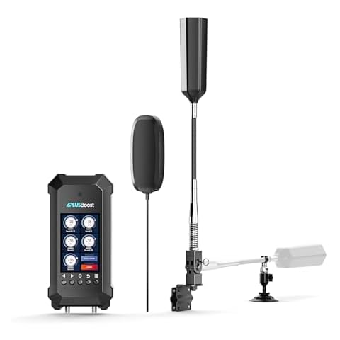 Cell Phone Booster for SUVs & Off-Road Vehicles | Cell Booster with HD Smart Display, Boosts 5G & 4G LTE for All U.S. Carriers - Verizon, AT&T, T-Mobile & More, FCC Approved Cover