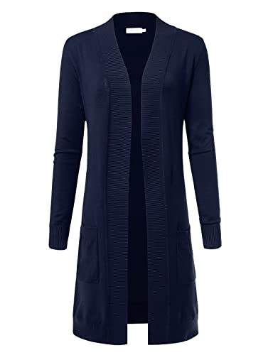 Allsense Women's Open-Front Cardigan Sweater with Pocket