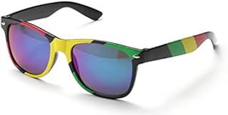 Komonee Drifter Sunglasses Set With Black Folding Case and Cleaning Cloth Classic Style Retro Sun Shades UV400 Protection Unisex For Men Women Golf Cycling Sports Fishing