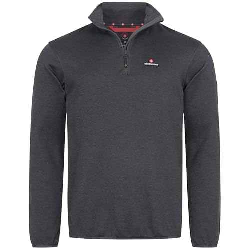 Höhenhorn Swissfels Herren Strickfleece Pullover Dunkelgrau Gr. XL