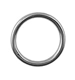 US STAINLESS Stainless Steel 316 Round Ring Welded 3/8' x 3' (10mm x 75mm) Marine Grade