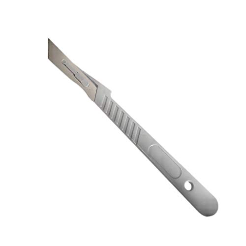 Edu-Labs Lab Disposable Scalpels, High-Carbon Steel Blades, Plastic Handle Individually Foil Wrapped, Box of 10 (25A) Edu-Labs Lab Disposable Scalpels, High-Carbon Steel Blades, Plastic Handle Individually Foil Wrapped, Box of 10 (25A)