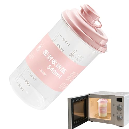 Botella de agua transparente de 540 ml, recipientes de alta capacidad para hidratación, frascos de fitness transparentes, herramientas de hidratación marcadas con el tiempo con escala, recipientes de