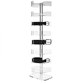 Expositor para cinturones en plexiglás transparente para 8 elementos, Expositor para cinturones en plexiglás transparente para 8 elementos; ideal para tiendas de ropa, marroquinería, etc