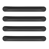 Protetor de borda de porta de carro de silicone, 4 peças de proteção contra arranhões e tiras de impacto para sedãs, SUVs, caminhões – ajuste universal, preto