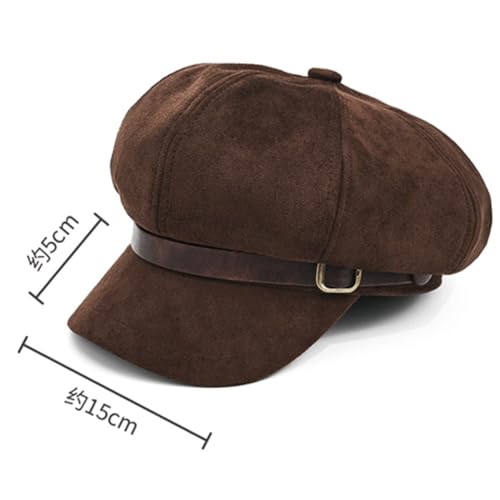 Gorra Mujer Suede Wool Estilo Baker Boy Invierno miniatura 6