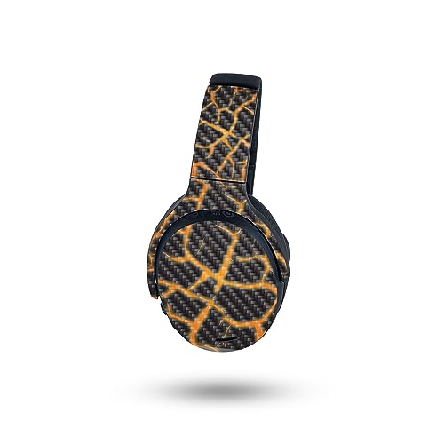 Image of MightySkins Carbon Fiber Skin Compatible with Skullcandy Crusher ANC 2 - Lava Rock | Protective, Durable Textured Carbon Fiber Finish | Easy to Apply, Remove, and Change Style