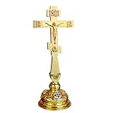 Photo Gallery rzrhmuhn croce ortodossa, croce ortodossa in piedi, croce ortodossa a mano, crocifisso realistico, regalo religioso, croce di preghiera con scatola, 34 x 14 cm (rosso oro) Photo Gallery rzrhmuhn croce ortodossa, croce ortodossa in piedi, croce ortodossa a mano, crocifisso realistico, regalo religioso, croce di preghiera con scatola, 34 x 14 cm (rosso oro)
