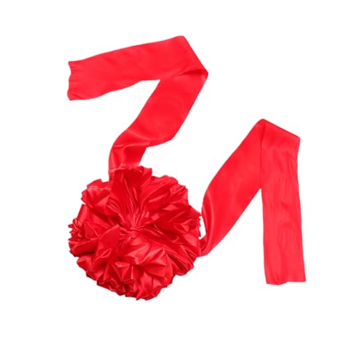 Vaguelly 25cm Big Red Flower Ball Cloth Flower Balls Decorative Centerpiece for Events