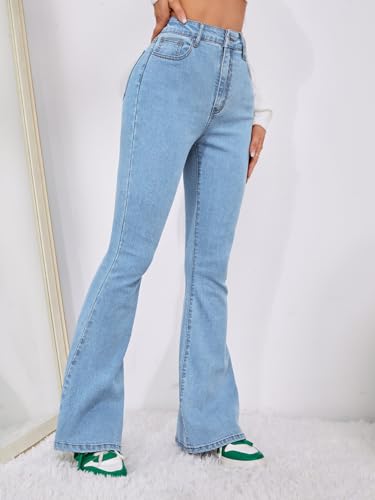 Image of Solid Low Waist Bootcut Denim Jeans for Women's & Girls'