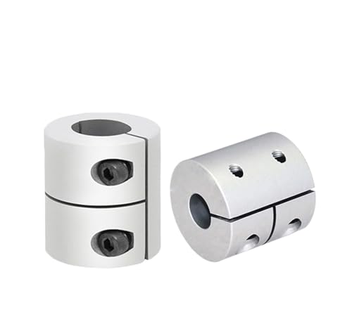 Rigid Coupling,Stainless Steel Rigid Coupling 1pcs D20L25 5/6.35/8/10/14mm Rigid Coupling High Torque Engraving Machine Stepper Servo Motor Shaft Coupler(6.35mm to 8mm)