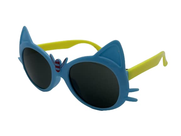 SygaChildren's Goggles Honey Bees Style Sunglasses Anti-UV Lens Eyewear Kids Sunglasses, Blue, One Szie