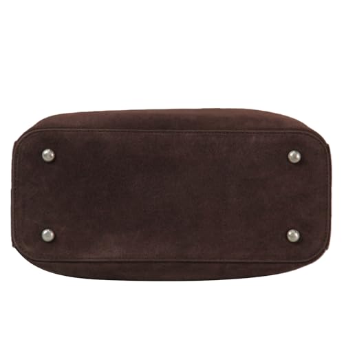 Image of Genuine Leather Suede Bags for Women, Vintage Handbag Purse Suede Hobo Bag Slouchy Bag Shoulder Crossbody Bag