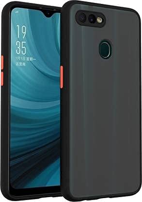 Indiacase Camera Protection Back Case for Oneplus 5T/1+5T, Hard PC Shockproof Smoke Cover Black