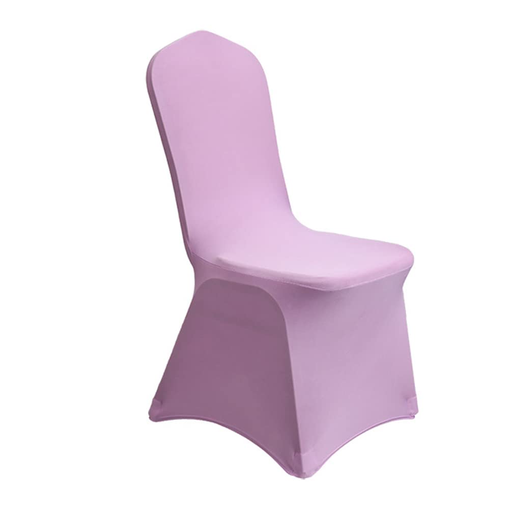 TentHome Fundas de silla de comedor, 10 piezas de elastano para silla de tela con funda súper extensible, extraíbles y lavables, para bodas, banquetes, fiestas, decoración (violetas)