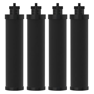 ICEPURE CTO10ZL Water Filter Replacement for Berkey® BB9-2 Black Purification Elements, Compatible with Berkey® Gravity Water Filter System, 4PACK